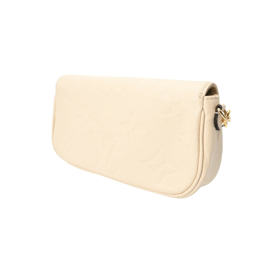 Louis Vuitton on Leather Ivy Chain Wallet Cream Empreinte Monogram Cream
